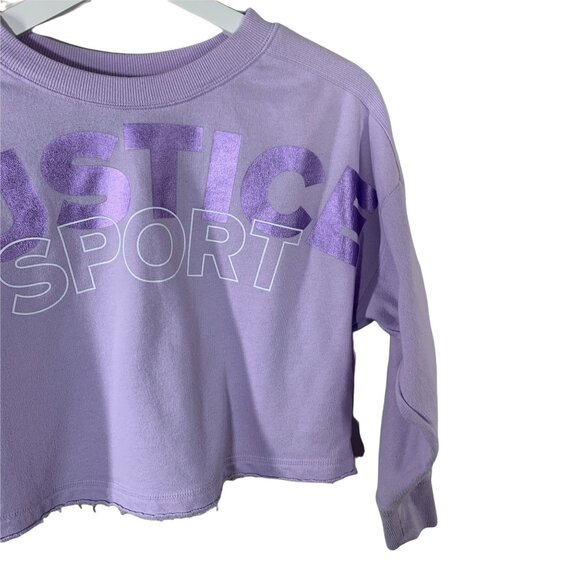 Justice Sweatshirt Girls 10 Kids Top Active Activewear Logo Graphic Fall Casual - Picture 3 of 10